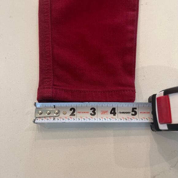 Judy Blue High Waist Tummy Control‎ Skinny Jeans in Scarlet Red Size 5/27 - Picture 12 of 12